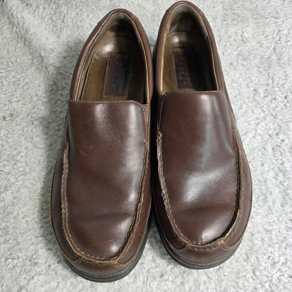 Dansko Slip On Loafers Brown Leather Work Shoes Mens EU 46 US‎ 12.5-13 EXC